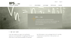 Desktop Screenshot of bps-tec.de