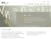 Tablet Screenshot of bps-tec.de